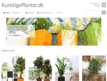 Tablet Screenshot of kunstigeplanter.dk